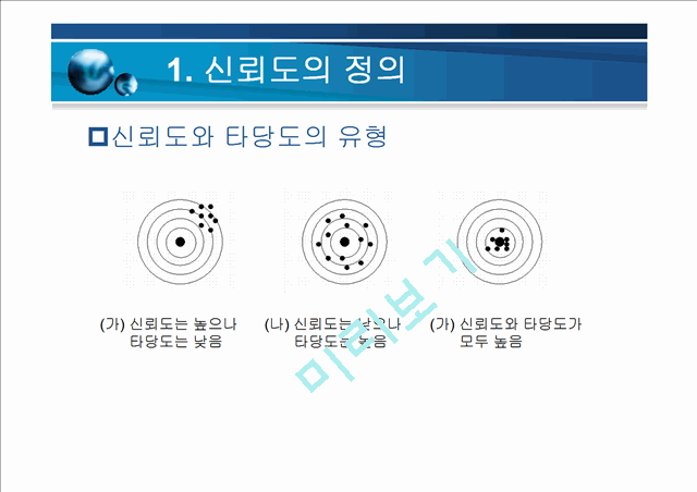 [ppt자료] 타당도와 신뢰도[1].ppt